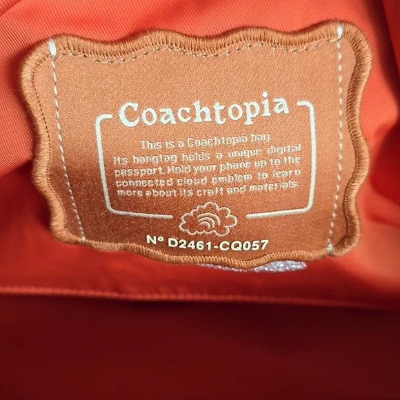NWT Coachtopia Loop Wavy Tote In Sun Orange